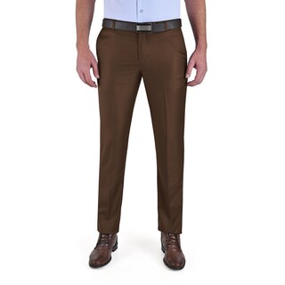 Foto 1 | Foto 1 | Pantalón De Vestir Yale Sin Pinzas Cintura Ajustable Modern Slim Fit 2402 Tabaco