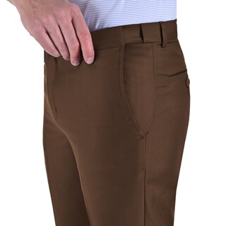 Foto 3 | Foto 3 | Pantalón De Vestir Yale Sin Pinzas Cintura Ajustable Modern Slim Fit 2402 Tabaco