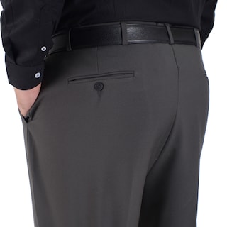 Foto 5 | Foto 5 | Pantalon De Vestir Sansabelt Regular Fit Tallas Extra B015 Gris Oxford