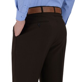 Foto 4 | Foto 4 | Pantalon De Vestir Sansabelt Regular Fit Con Pinzas B202 Café
