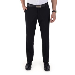 Foto 1 | Foto 1 | Pantalón De Vestir Yale Collection Sin Pinzas Slim Fit 0342 Negro