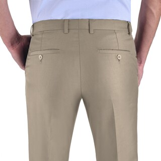 Foto 4 | Foto 4 | Pantalón De Vestir Yale Sin Pinzas Cintura Ajustable Modern Slim Fit 2402 Kaki Especial
