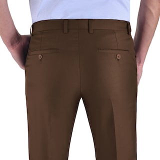 Foto 4 | Foto 4 | Pantalón De Vestir Yale Sin Pinzas Cintura Ajustable Modern Slim Fit 2402 Tabaco