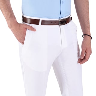 Foto 2 | Foto 2 | Pantalón De Vestir Yale Sin Pinzas Slim Fit 1768 Blanco