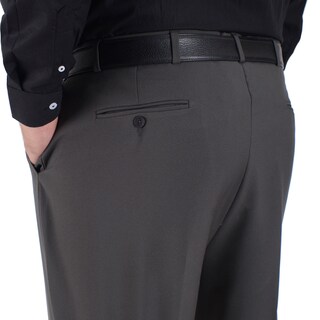 Foto 5 | Foto 5 | Pantalon De Vestir Sansabelt Regular Fit Tallas Extra B015 Gris Oxford