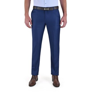 Foto 1 | Foto 1 | Pantalón De Vestir Yale Sin Pinzas Cintura Ajustable Modern Slim Fit 2402 Azul Marino