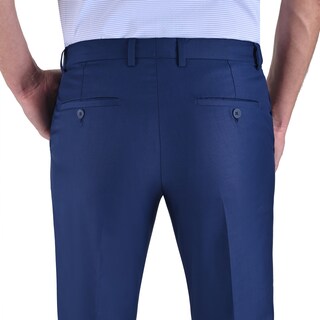 Foto 4 | Foto 4 | Pantalón De Vestir Yale Sin Pinzas Cintura Ajustable Modern Slim Fit 2402 Azul Marino