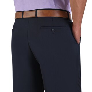 Foto 4 | Foto 4 | Pantalón De Vestir Yale Sin Pinzas Tallas Grandes 0342 Azul Marino