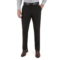 Pantalón De Vestir Yale Sin Pinzas Regular Fit 0342 Café