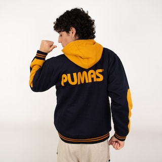 Foto 2 | Foto 2 | Sudadera Retro Pumas Oficial – Diseño Azul Y Dorado