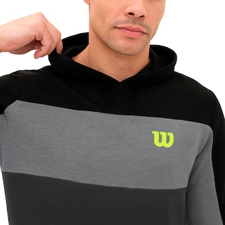 Foto 4 | Foto 4 | Sudadera Wilson French Terry Jaspeada Multicolor Con Capucha Hombre