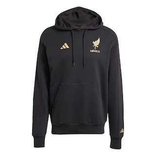 Foto 1 | Foto 1 | Sudadera Con Gorro Selección Nacional De México 24/25 Adidas Negro Hombre