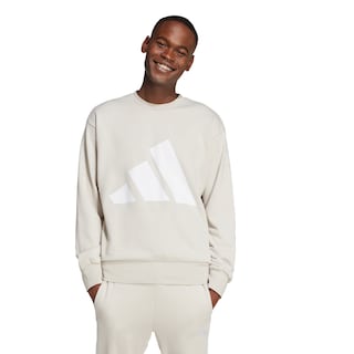 Foto 2 | Foto 2 | Sudadera Essentials Logo Grande Felpa Francesa Adidas Beige Hombre