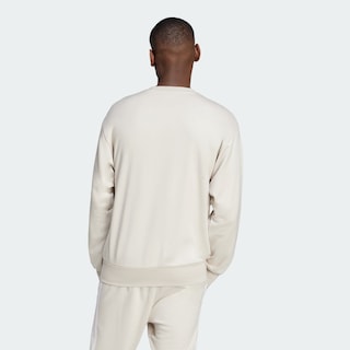 Foto 4 | Foto 4 | Sudadera Essentials Logo Grande Felpa Francesa Adidas Beige Hombre