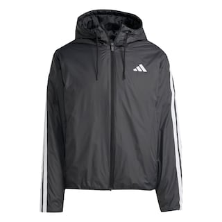 Foto 1 | Foto 1 | Chamarra Con Gorro Térmica Essentials Climawarm 3 Franjas Adidas Negro Hombre