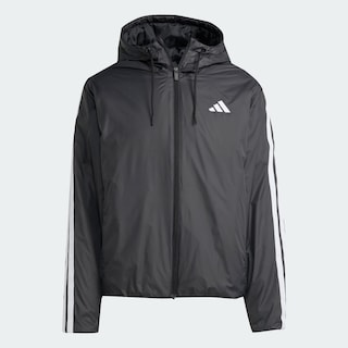 Foto 3 | Foto 3 | Chamarra Con Gorro Térmica Essentials Climawarm 3 Franjas Adidas Negro Hombre
