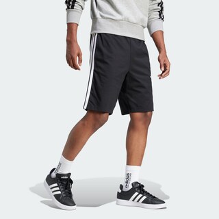 Foto 5 | Foto 5 | Shorts Essential 3 Franjas Tejido Jersey 10 Pulgadas Adidas Negro Hombre