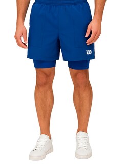 Foto 1 | Foto 1 | Short 2 En 1 Wilson Flex Biker Bolsillos Hombre