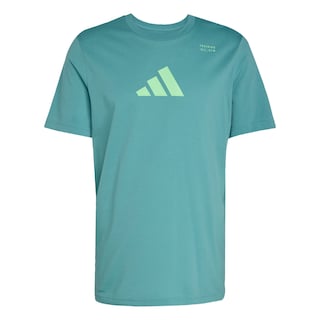 Foto 1 | Foto 1 | Playera Graphic De Entrenamiento Category Con Climacool Adidas Verde Hombre