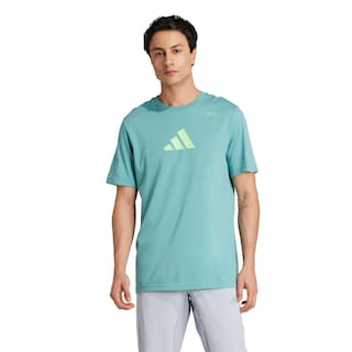Foto 2 | Foto 2 | Playera Graphic De Entrenamiento Category Con Climacool Adidas Verde Hombre