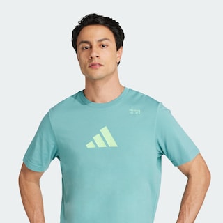 Foto 6 | Foto 6 | Playera Graphic De Entrenamiento Category Con Climacool Adidas Verde Hombre