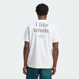 Foto 4 | Foto 4 | Playera De Tenis Graphic Adidas Blanco Hombre