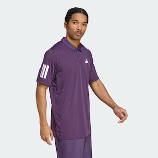Foto 5 | Foto 5 | Playera Polo Club De Tenis 3 Franjas Adidas Violeta Hombre