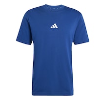 Playera Essentials 3 Franjas Tejido Jersey Adidas Azul Hombre
