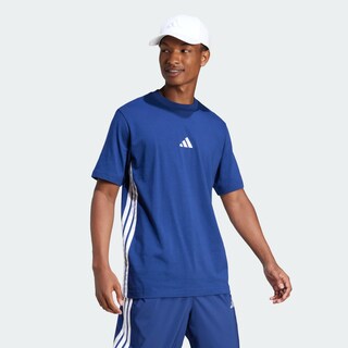 Foto 5 | Foto 5 | Playera Essentials 3 Franjas Tejido Jersey Adidas Azul Hombre