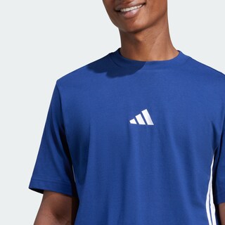 Foto 6 | Foto 6 | Playera Essentials 3 Franjas Tejido Jersey Adidas Azul Hombre