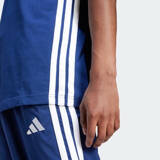 Foto 7 | Foto 7 | Playera Essentials 3 Franjas Tejido Jersey Adidas Azul Hombre