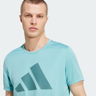 Foto 6 | Foto 6 | Playera Run It Adidas Turquesa Hombre