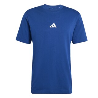 Foto 1 | Foto 1 | Playera Essentials 3 Franjas Tejido Jersey Adidas Azul Hombre