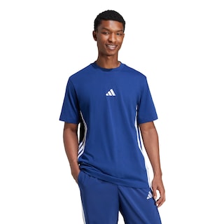 Foto 2 | Foto 2 | Playera Essentials 3 Franjas Tejido Jersey Adidas Azul Hombre