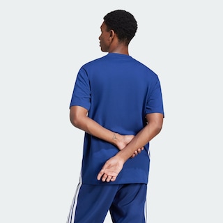 Foto 4 | Foto 4 | Playera Essentials 3 Franjas Tejido Jersey Adidas Azul Hombre