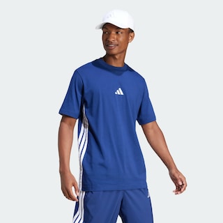 Foto 5 | Foto 5 | Playera Essentials 3 Franjas Tejido Jersey Adidas Azul Hombre