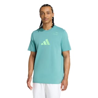 Foto 2 | Foto 2 | Playera Graphic Category Para Pádel Adidas Turquesa Hombre