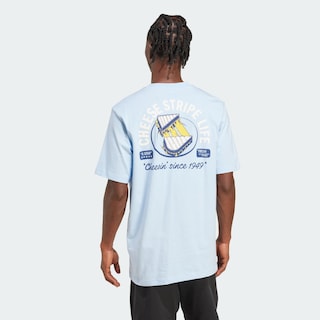 Foto 4 | Foto 4 | Playera Graphic Food Grilled Cheese Adidas Azul Hombre
