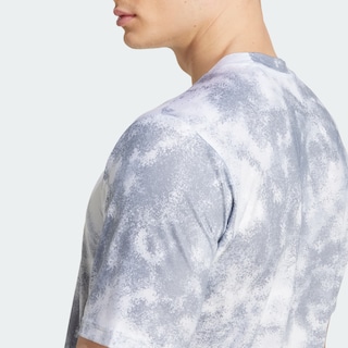 Foto 7 | Foto 7 | Camiseta De Entrenamiento Essentials De Temporada Completamente Estampada Adidas Gris Hombre