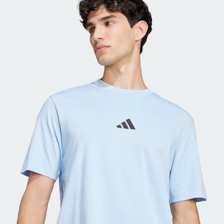 Foto 7 | Foto 7 | Playera Essentials Logo Pequeño Tejido Jersey Adidas Azul Hombre