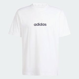 Foto 3 | Foto 3 | Playera Essentials Linear Single Jersey Adidas Blanco Hombre