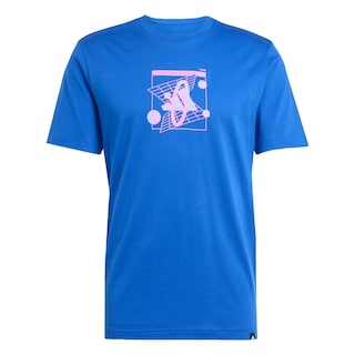 Foto 1 | Foto 1 | Playera Graphic Futurismo Retro Adidas Azul Hombre