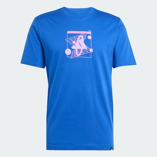 Foto 3 | Foto 3 | Playera Graphic Futurismo Retro Adidas Azul Hombre
