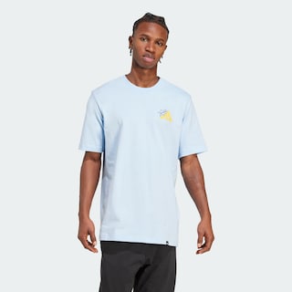 Foto 5 | Foto 5 | Playera Graphic Food Grilled Cheese Adidas Azul Hombre