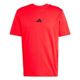 Foto 1 | Foto 1 | Playera Essentials Logo Pequeño Tejido Jersey Adidas Rojo Hombre
