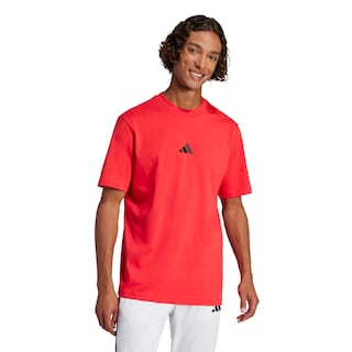 Foto 2 | Foto 2 | Playera Essentials Logo Pequeño Tejido Jersey Adidas Rojo Hombre