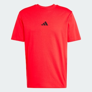 Foto 3 | Foto 3 | Playera Essentials Logo Pequeño Tejido Jersey Adidas Rojo Hombre