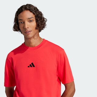 Foto 6 | Foto 6 | Playera Essentials Logo Pequeño Tejido Jersey Adidas Rojo Hombre