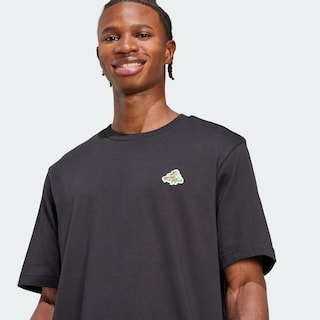 Foto 7 | Foto 7 | Playera Mini Pizza Graphic Adidas Negro Hombre