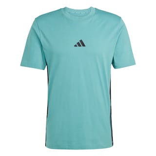 Foto 1 | Foto 1 | Playera Essentials 3 Franjas Tejido Jersey Adidas Turquesa Hombre